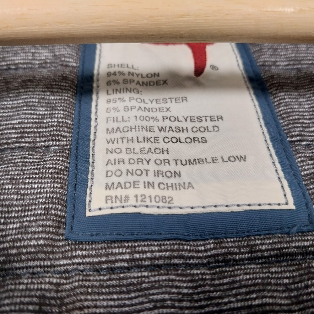 Relwen Windzip Mens Medium Blue Popover Insulated Jacket Snap Quilted Pullover - Picture 5 of 13